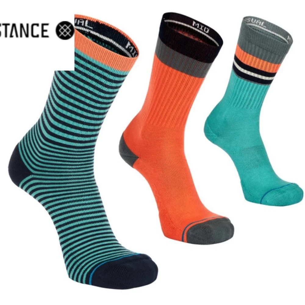 (3) Stance Neptune Casual Cotton Blend Crew Height Mid Cushion Socks